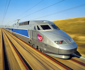 TGV we Francji- podróż na camino