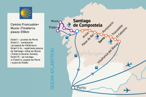 Camino Frances oraz Camino Muxia i Fisterra