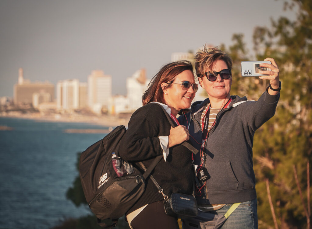 Pielgrzymka do Izraela Jaffa Tel Aviv selfie