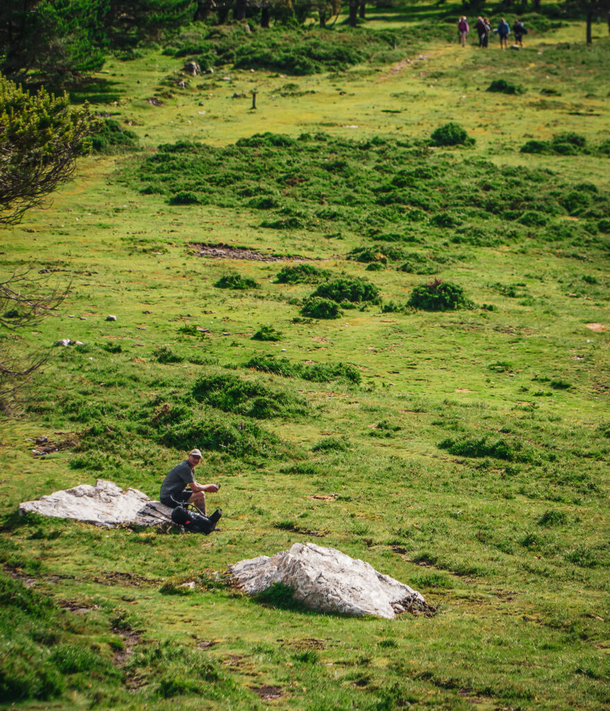 Camino Primitivo - trasa szpitali- jedno z wypłaszczeń na szlaku