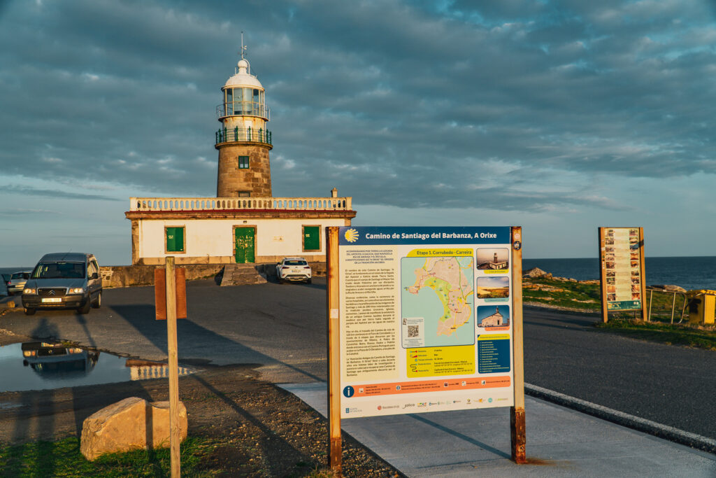 Camino del Barbanza - A Orixe latarnia w Corrubedo