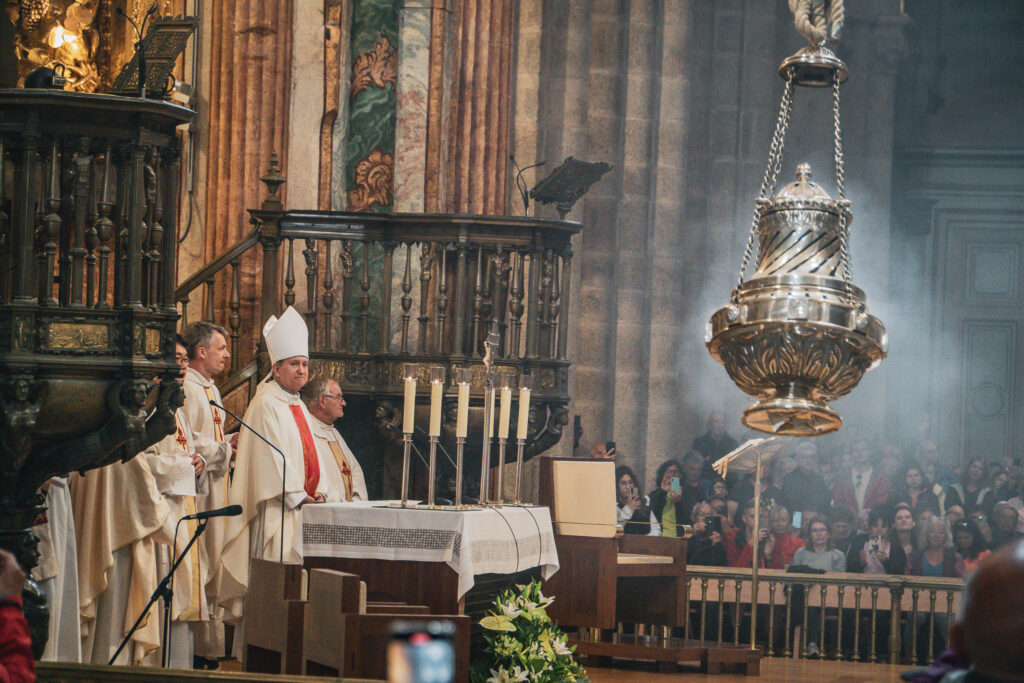 msza w katedrze w Santiago de Compostela